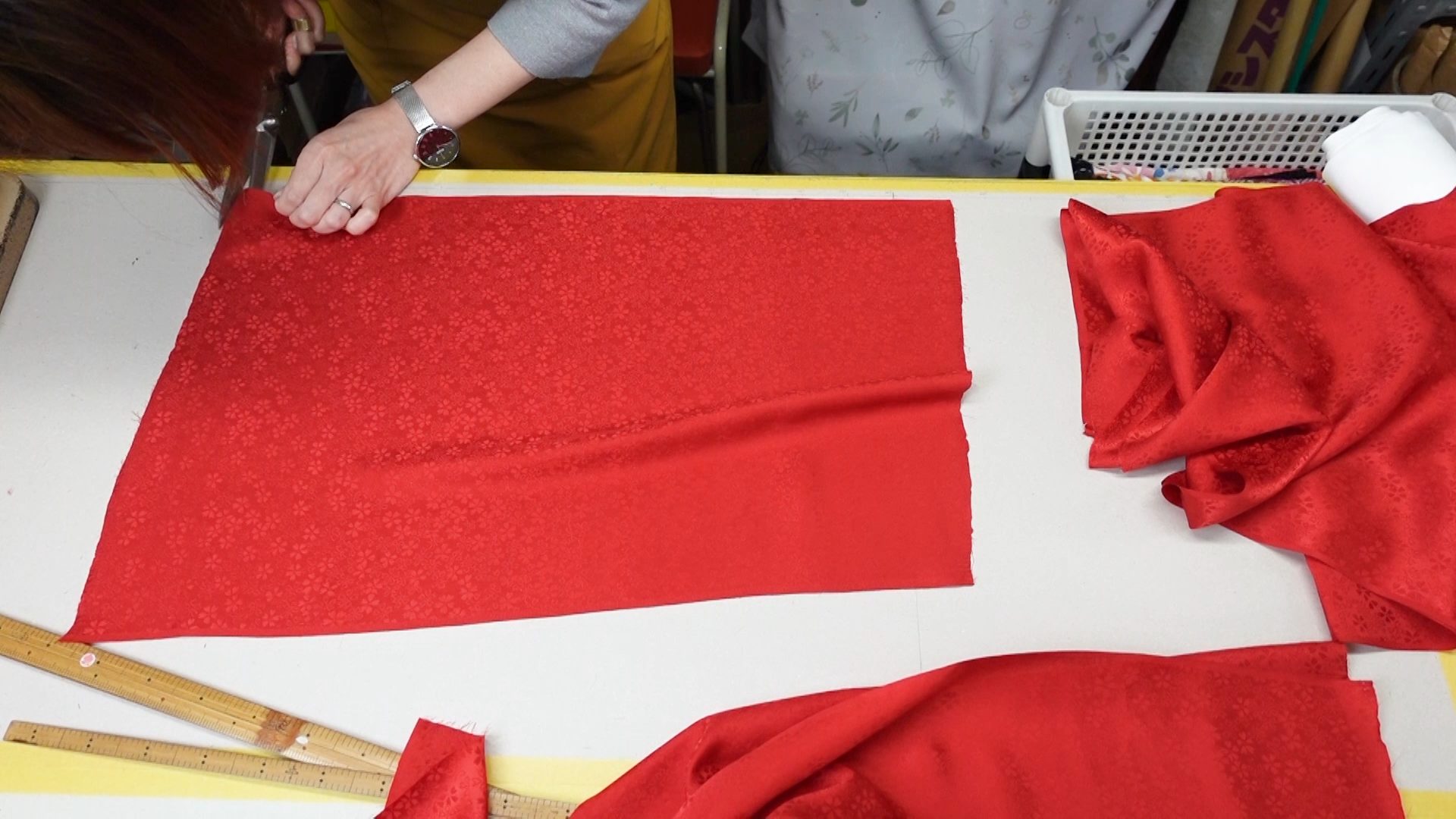 振袖の仕立て　裏地