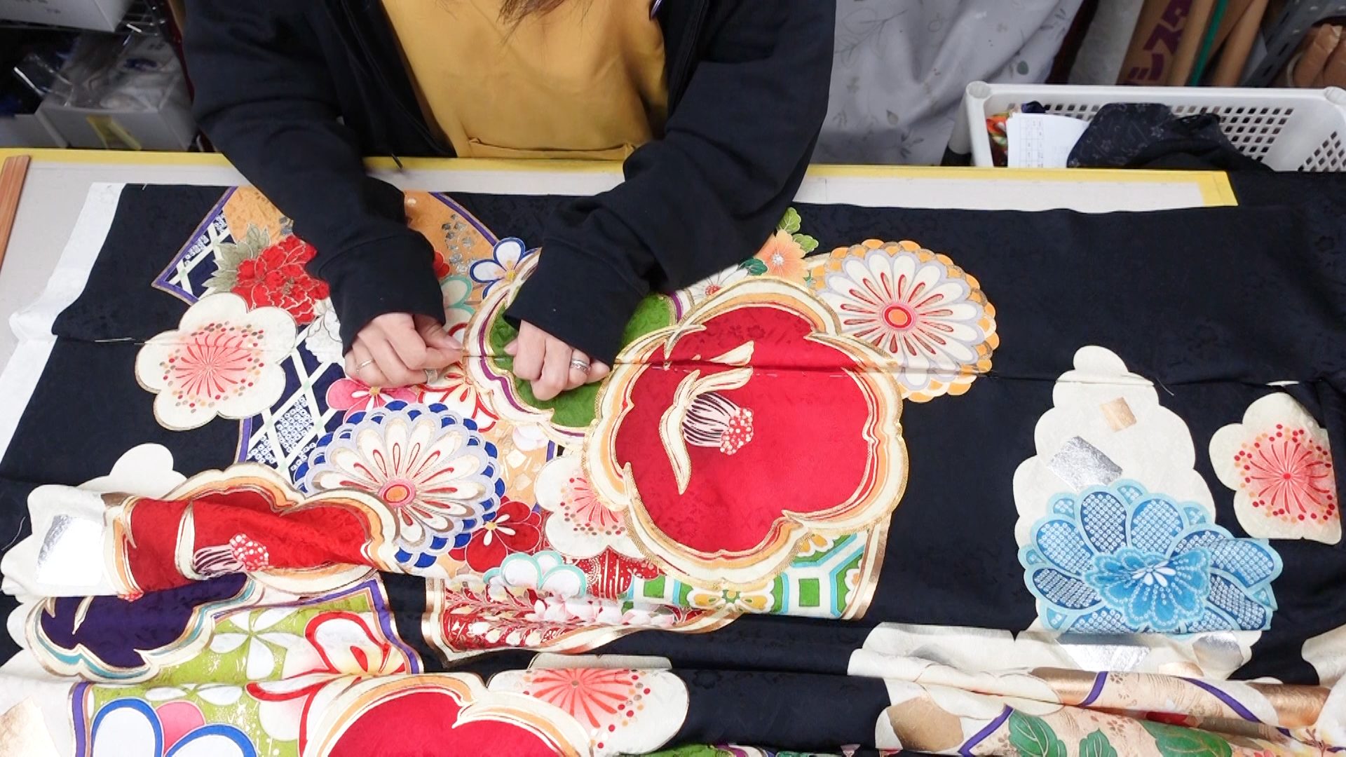 振袖　柄合わせ