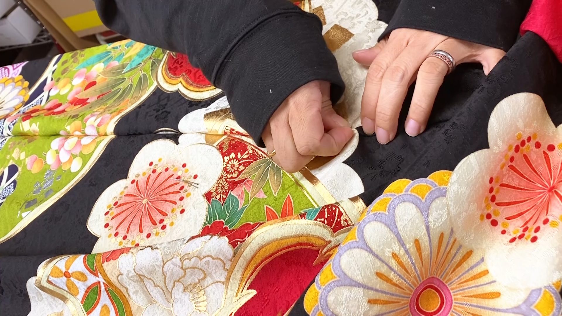 振袖　柄合わせ